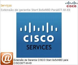 CON-SMBS-CSCO877M - Extenso de Garantia CISCO Start 8x5xNBD para CISCO877-M-K9 