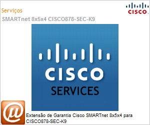 CON-SNTE-CISC878S - Extenso de Garantia Cisco SMARTnet 8x5x4 para CISCO878-SEC-K9 