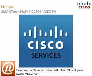 CON-SNTP-C2801VK - Extenso de Garantia Cisco SMARTnet 24x7x4 para C2801-VSEC/K9 
