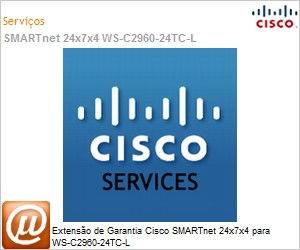CON-SNTP-C29602TC - Extenso de Garantia Cisco SMARTnet 24x7x4 para WS-C2960-24TC-L 