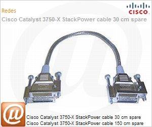 CAB-SPWR-30CM= - Cisco Catalyst 3750-X StackPower cable 30 cm spare Cisco Catalyst 3750-X StackPower cable 150 cm spare
