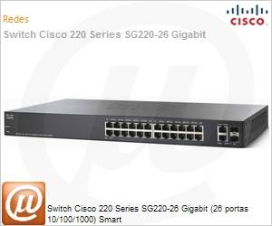 SG220-26-K9-NA - Switch Cisco 220 Series SG220-26 Gigabit (26 portas 10/100/1000) Smart