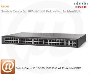 SG300-52P-K9-NA - Switch Cisco 50 10/100/1000 PoE +2 Ports MiniGBIC