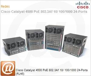 WS-X4524-GB-RJ45V= - Cisco Catalyst 4500 PoE 802.3Af 10/ 100/1000 24-Ports (RJ45)
