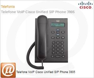 CP-3905= - Telefone VoIP Cisco Unified SIP Phone 3905