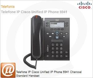 CP-6941-C-K9= - Telefone IP Cisco Unified IP Phone 6941 Charcoal Standard Handset