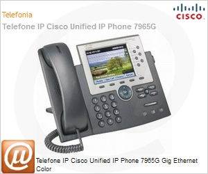 CP-7965G - Telefone IP Cisco Unified IP Phone 7965G Gig Ethernet Color
