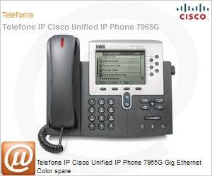 CP-7965G= - Telefone IP Cisco Unified IP Phone 7965G Gig Ethernet Color spare
