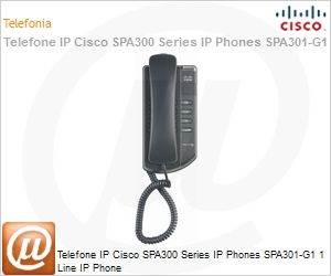 SPA301-G1 - Telefone IP Cisco SPA300 Series IP Phones SPA301-G1 1 Line IP Phone