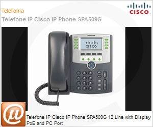 SPA509G - Telefone IP Cisco IP Phone SPA509G 12 Line with Display PoE and PC Port