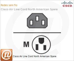 AIR-PWR-CORD-NA= - Cisco Air Line Cord North American Spare