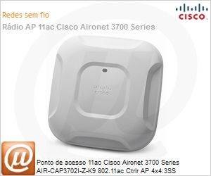 AIRCAP3702I-Z-K9 - Ponto de acesso 11ac Cisco Aironet 3700 Series AIR-CAP3702I-Z-K9 802.11ac Ctrlr AP 4x4:3SS w/CleanAir; Int Ant; Z Reg Domain
