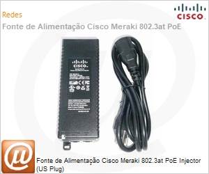 MA-INJ-4-US - Fonte de Alimentao Cisco Meraki 802.3at PoE Injector (US Plug)