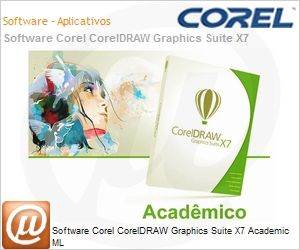 CDGSX7MLDVDA - Software Corel CorelDRAW Graphics Suite X7 Academic ML