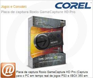 RGCHDPR1ENAM - Placa de captura Roxio GameCapture HD Pro (Captura para o PC em tempo real de jogos PS3 e XBOX 360 em at 1080p)