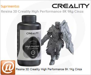 3302190003 - Resina 3D Creality High Performance 8K 1Kg Cinza