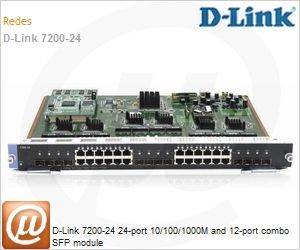 7200-24 - D-Link 7200-24 24-port 10/100/1000M and 12-port combo SFP module