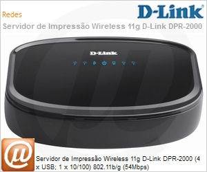 D-Link - DPR-2000 - Servidor de Impressão Wireless 11g D-Link DPR-2000 ...