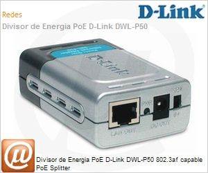 DWL-P50 - Divisor de Energia PoE D-Link DWL-P50 802.3af capable PoE Splitter