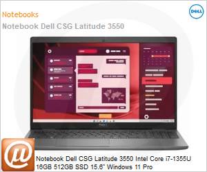 210-BLLW-VRPH - Notebook Dell CSG Latitude 3550 Intel Core i7-1355U 16GB 512GB SSD 15.6" Windows 11 Pro 