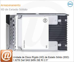 345-BFWQ - Unidade de Disco Rgido (HD) de Estado Slido (SSD) 1.92TB Dell SAS SATA ISE RI 2.5" 