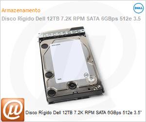 401-ABHY - Disco Rgido Dell 12TB 7.2K RPM SATA 6GBps 512e 3.5" 