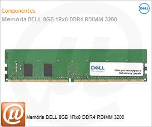 AA783420 - Memria 8GB DELL 1Rx8 DDR4 RDIMM 3200 