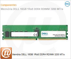AA799064 - Memria 16GB DELL 1Rx8 DDR4 RDIMM 3200 MT/s 