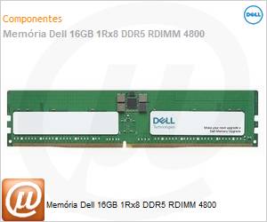 AC239377 - Memria 16GB DELL 1Rx8 DDR5 RDIMM 4800 