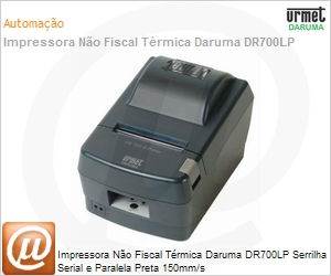 614001129 - Impressora No Fiscal Trmica Daruma DR700LP Serrilha Serial e Paralela Preta 150mm/s
