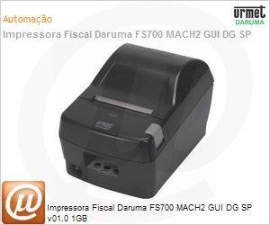 6240722223 - Impressora Fiscal Daruma FS700 MACH2 GUI DG SP v01.0 1GB