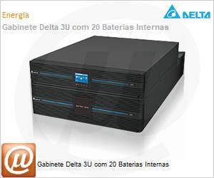 BBU201B109035 - Gabinete Delta 3U com 20 Baterias Internas 