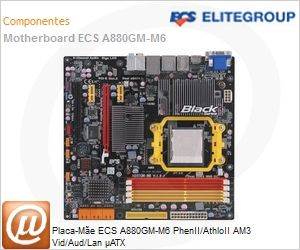 A880GM-M6 - Placa-Me ECS A880GM-M6 PhenII/AthloII AM3 Vid/Aud/Lan ATX