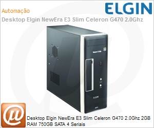 46NENQ90A1LC - Desktop Elgin NewEra E3 Slim Celeron G470 2.0Ghz 2GB RAM 750GB SATA 4 Seriais