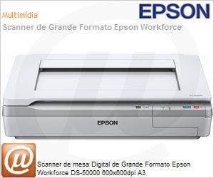 B11B204121 - Scanner de mesa Digital de Grande Formato Epson Workforce DS-50000 600x600dpi A3