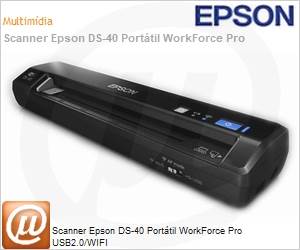 B11B225201 - Scanner Epson DS-40 Porttil WorkForce Pro USB2.0/WIFI