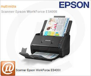 B11B261201 - Scanner Epson WorkForce ES-400 II 35ppm 600dpi ADF USB Duplex