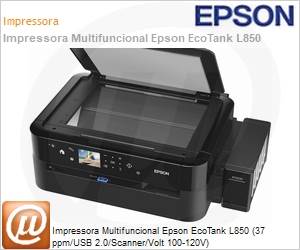 C11CE31301 - Impressora Multifuncional Epson EcoTank L850 (37 ppm/USB 2.0/Scanner/Volt 100-120V)