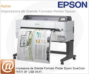 C11CJ56201 - Plotter Epson SureColor T5475 36" USB Wi-Fi 