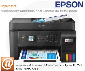 C11CJ65302 - Impressora Multifuncional Tanque de tinta Epson EcoTank L5290 (Impresso & Cpia: 33/15ppm; Scanner) ADF USB Rede Wi-Fi