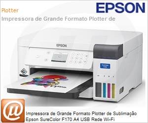 C11CJ80202 - Plotter de Sublimao Epson SureColor F170 A4 USB Rede Wi-Fi 