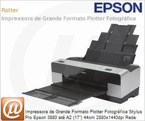 CA61201 - Impressora de Grande Formato Plotter Fotogrfica Stylus Pro Epson 3880 at A2 (17") 44cm 2880x1440dpi Rede