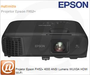 V11H978021 - Projetor Epson FH52+ 4000 ANSI Lumens WUXGA HDMI Wi-Fi 