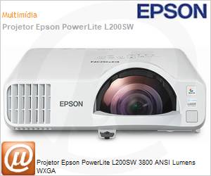 V11H993020 - Projetor Epson PowerLite L200SW 3800 ANSI Lumens WXGA