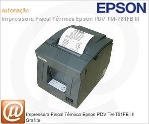 BRC642131 - Impressora Fiscal Trmica Epson PDV TM-T81FB III Grafite