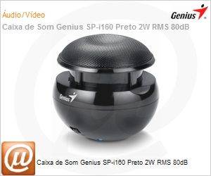 SP-i160-Preto - Caixa de Som Genius SP-i160 Preto 2W RMS 80dB