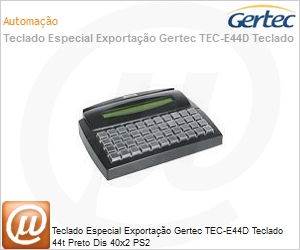 004.0786.1 - Teclado Especial Exportao Gertec TEC-E44D Teclado 44t Preto Dis 40x2 PS2