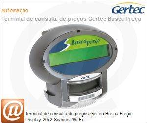 004.0895.6 - Terminal de consulta de preos Gertec Busca Preo Display 20x2 Scanner Wi-Fi