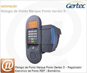 004.0924.3 - Relogio de Ponto Marque Ponto Gertec D - Registrador Eletronico de Ponto REP - Biomtrico