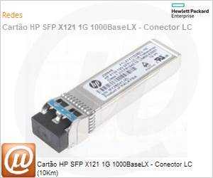 J4859D - Conversor de mdia [Transceptor] Transceiver HPE Aruba 1G SFP LC LX 10Km SMF 